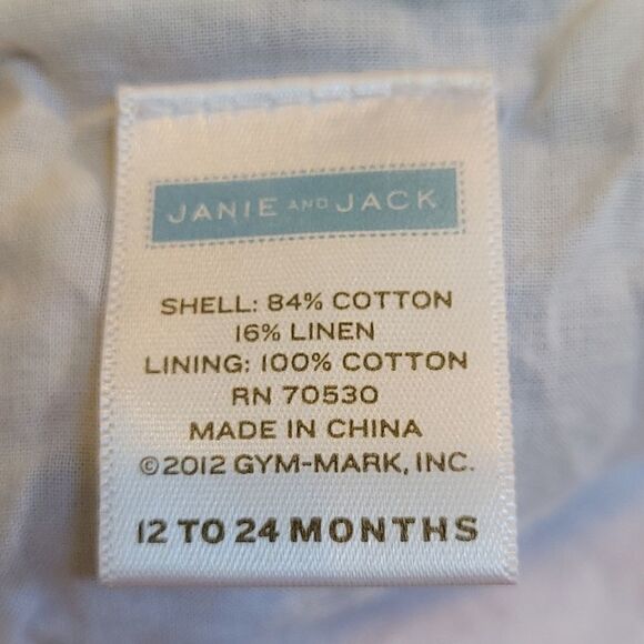 Janie AND JACK BLUE AND RED PLAID SUMMER BUCKET HAT WITH STRAP, SIZE 12-24 MOS. - Picture 5 of 7